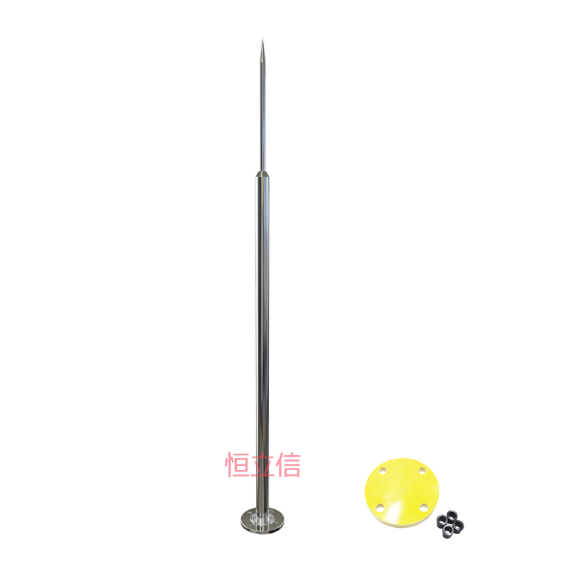 恒立信绝缘型单针避雷针 直径16*32mm（1米-6米） 304不锈钢