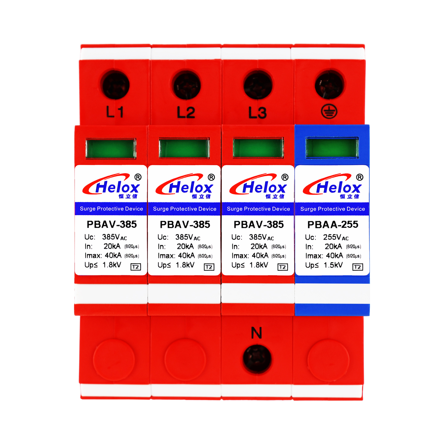 恒立信3+NPE电源浪涌保护器  PBAV-385+PBAA255