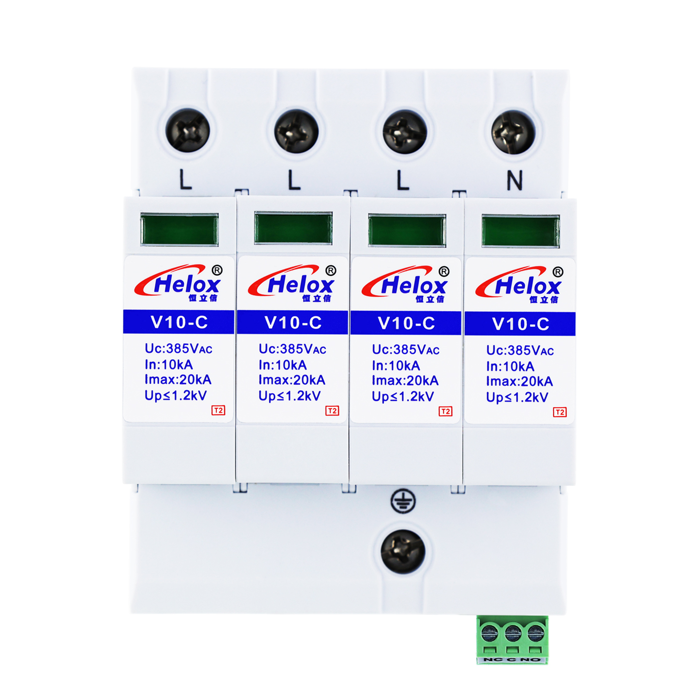 恒立信三相电380V电源防雷模块 Uc:385V V系列 遥信FS