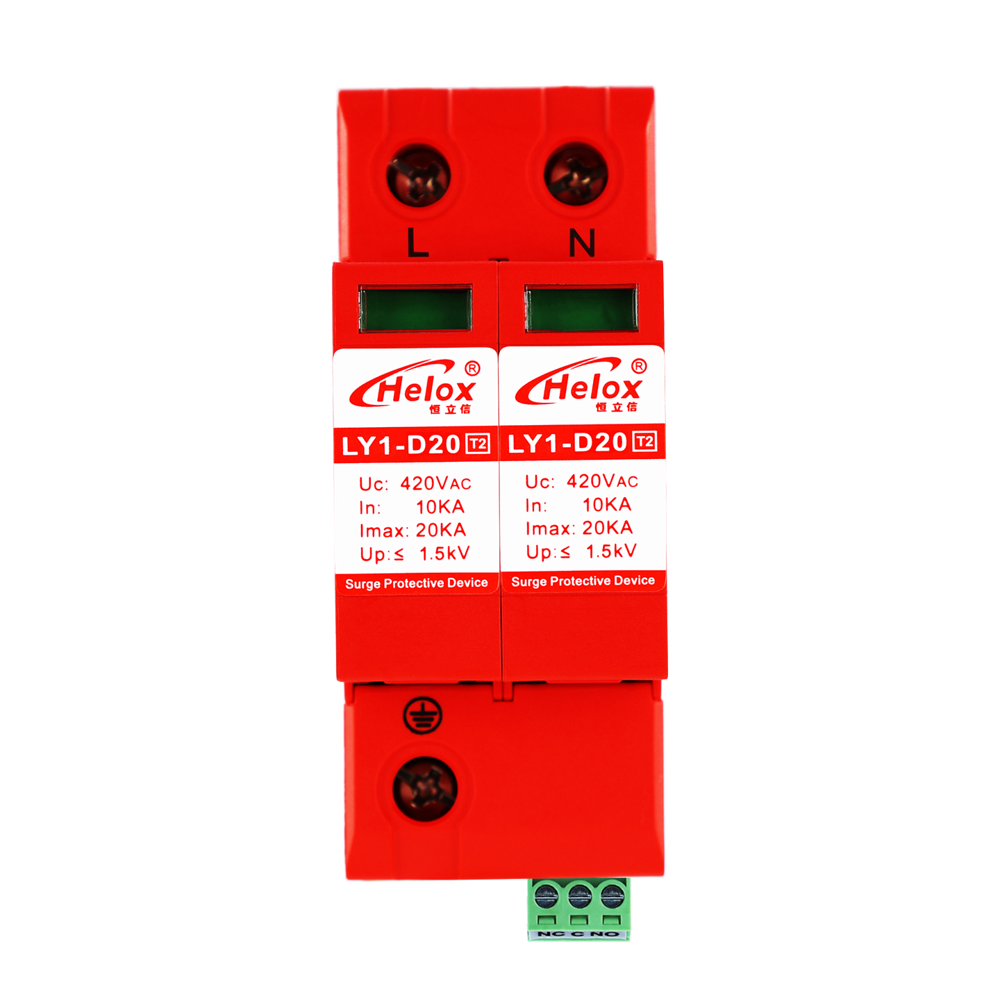 恒立信单相电220V电源防雷模块 Uc:420V LY系列 遥信FS